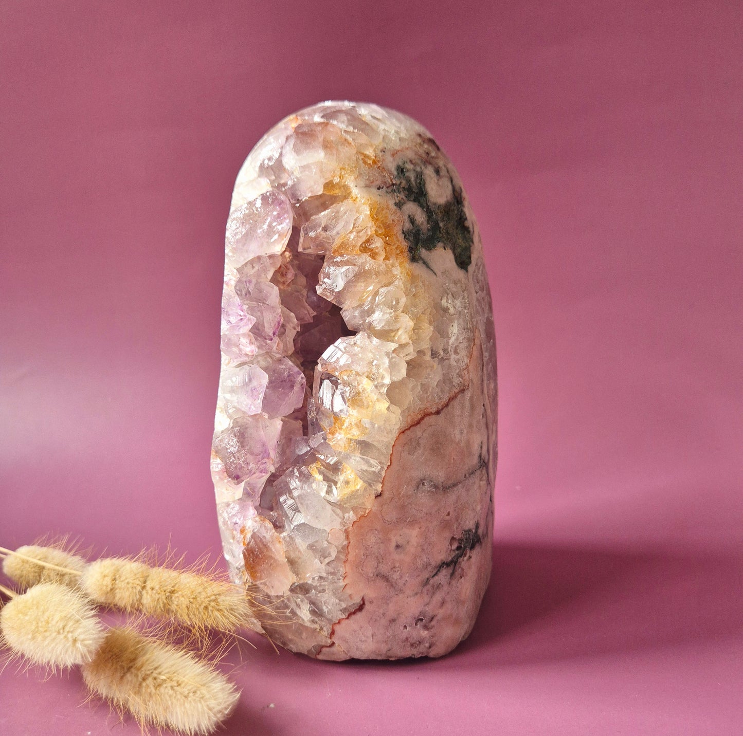 Druzy Pink Amethyst Freeforms &amp; Flames – Magische, sanfte Energie