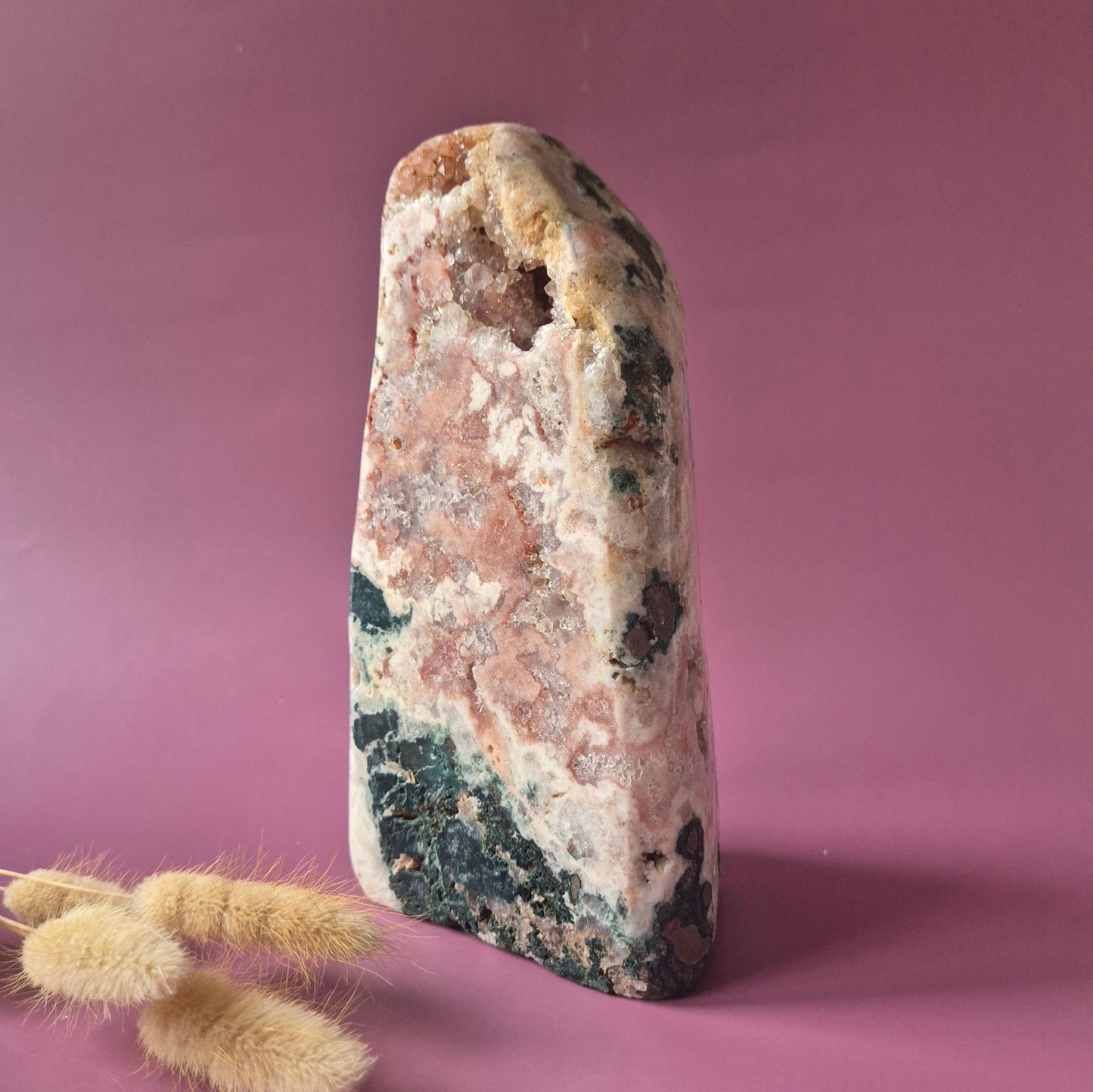Druzy Pink Amethyst Freeforms &amp; Flames – Magische, sanfte Energie