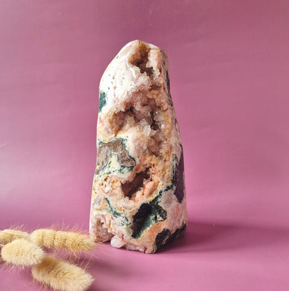 Druzy Pink Amethyst Freeforms &amp; Flames – Magische, sanfte Energie