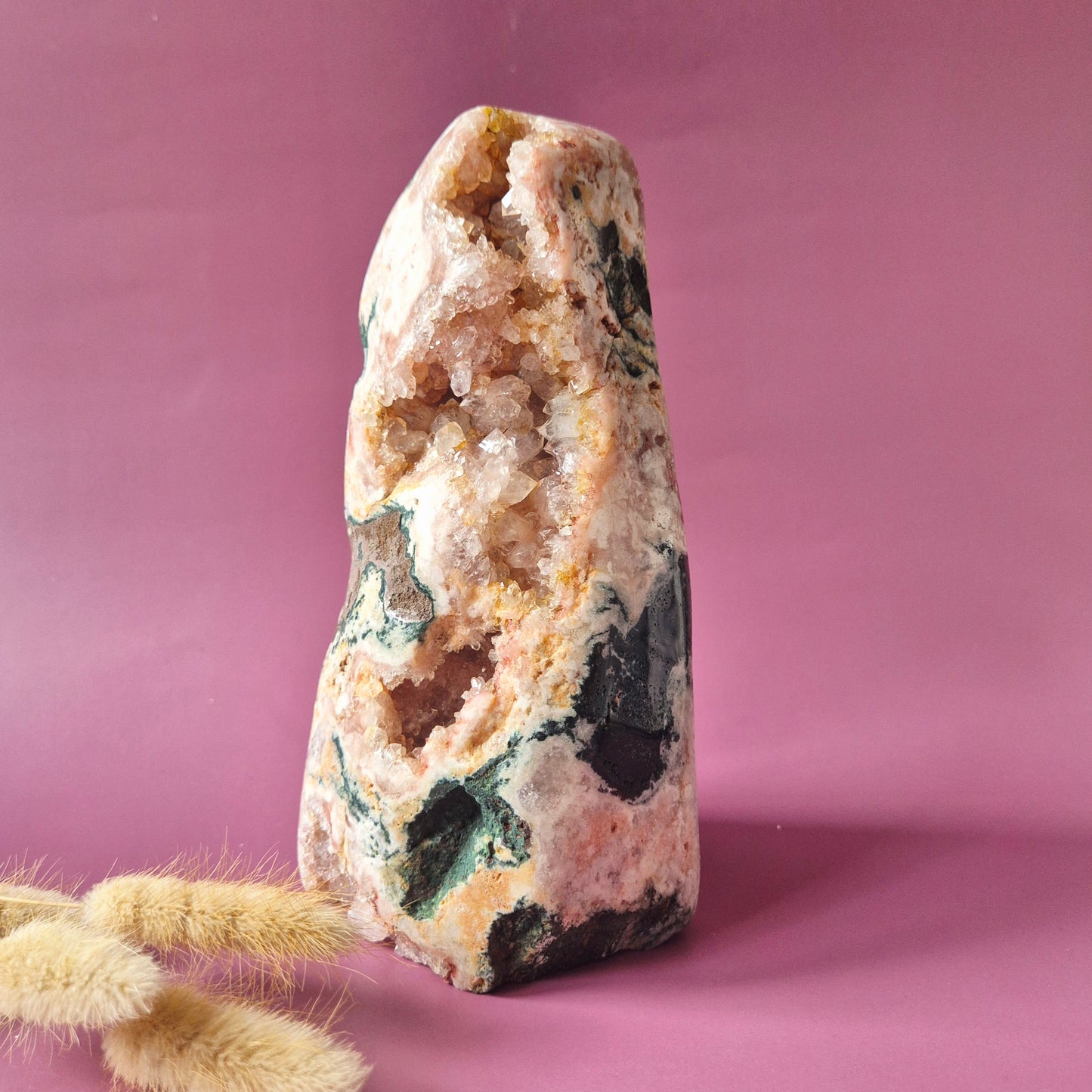 Druzy Pink Amethyst Freeforms &amp; Flames – Magische, sanfte Energie