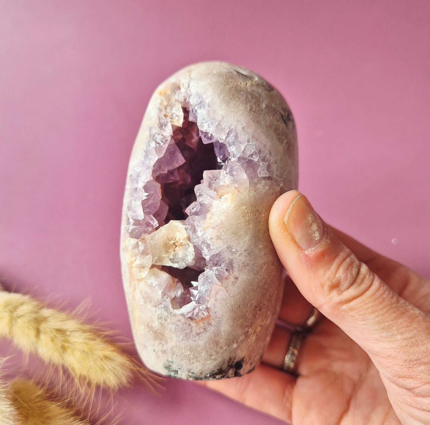 Druzy Pink Amethyst Freeforms &amp; Flames – Magische, sanfte Energie