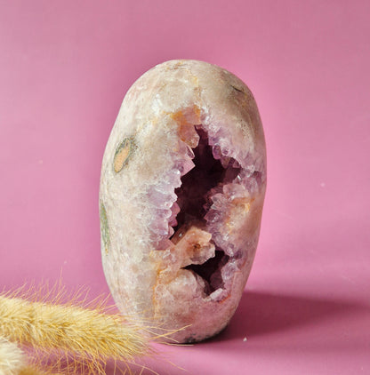 Druzy Pink Amethyst Freeforms &amp; Flames – Magische, sanfte Energie