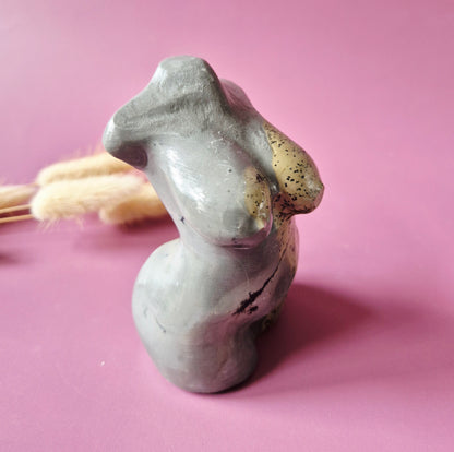 Edelsteinbüste einer Frau (8 cm) - Rosenquarz