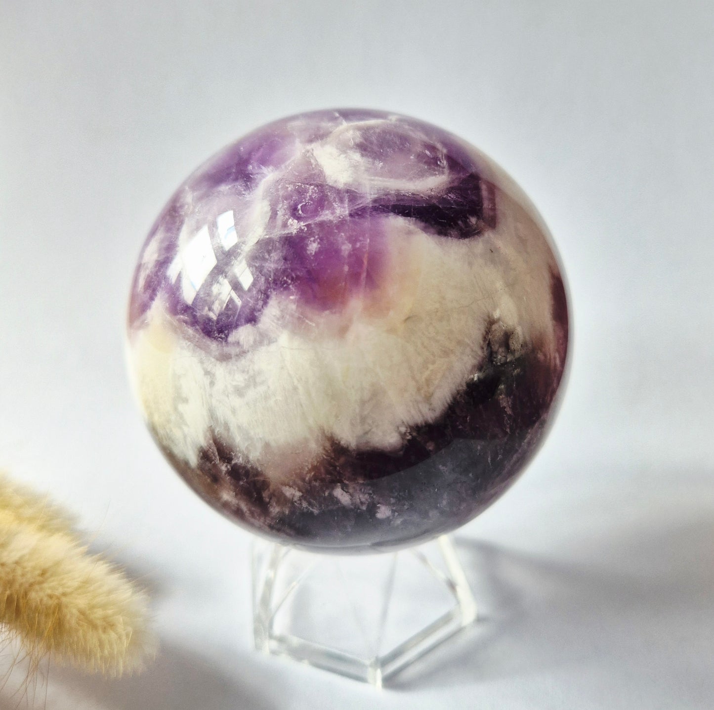 Kristall Edelstein Kugel Moosachat Druzy Kugel 90mm 971g