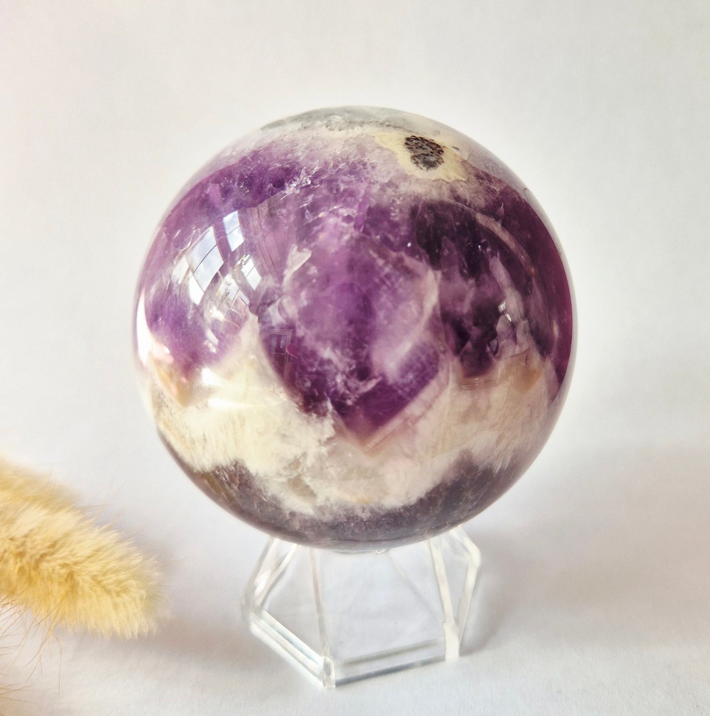 Kristall Edelstein Kugel Moosachat Druzy Kugel 90mm 971g