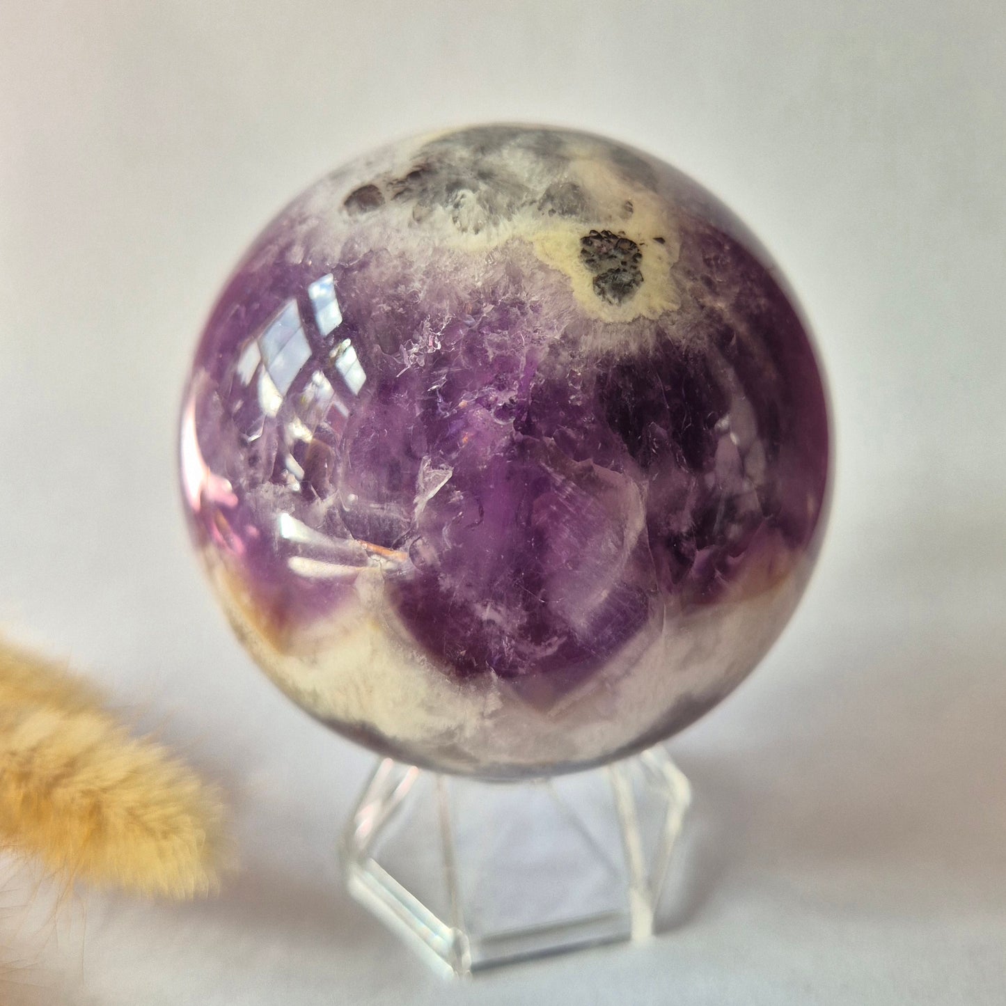 Kristall Edelstein Kugel Moosachat Druzy Kugel 90mm 971g