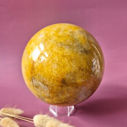 golden healer bol 130 mm grote gele kwarts edelsteen bol