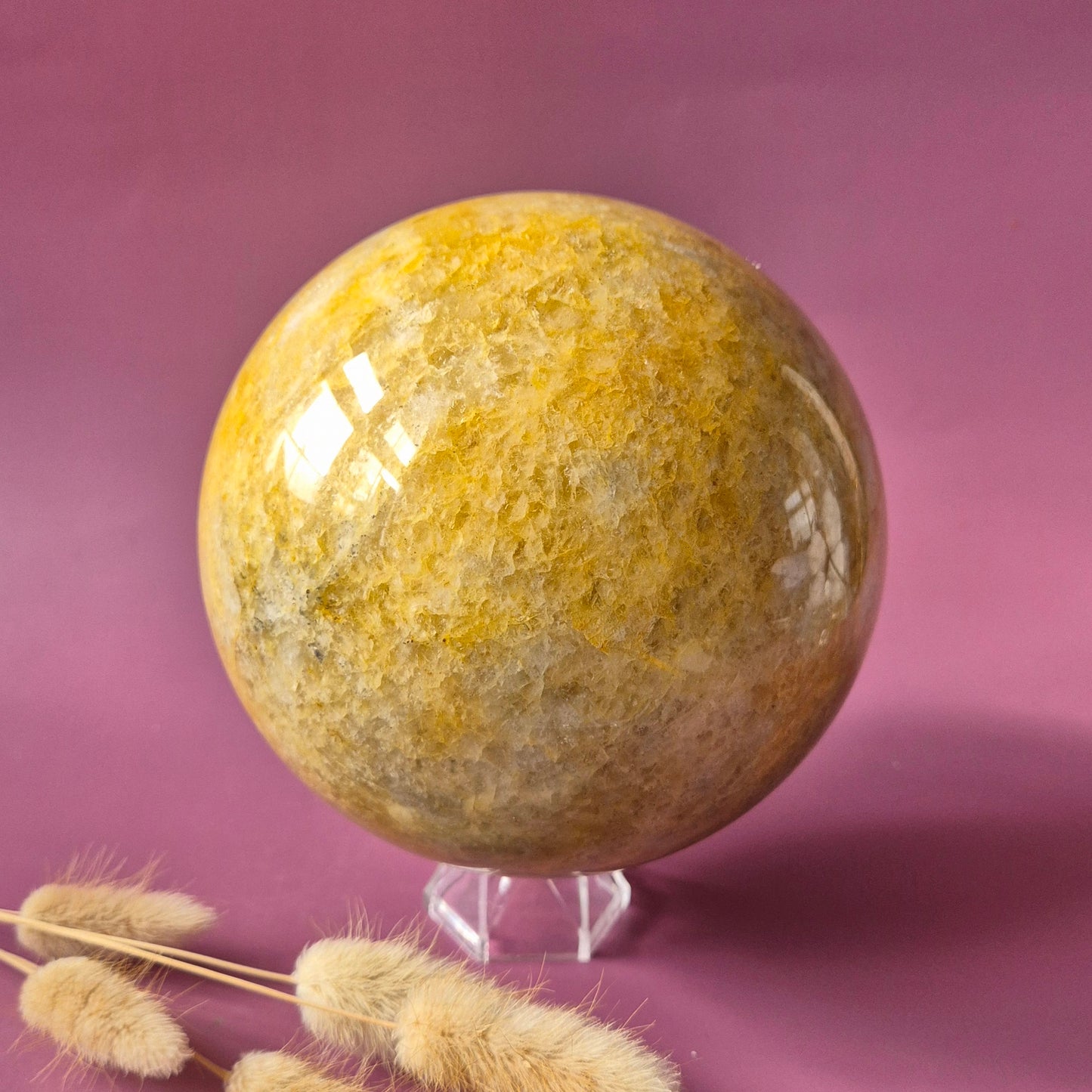 Kristall Edelstein Kugel Moosachat Druzy Kugel 90mm 971g