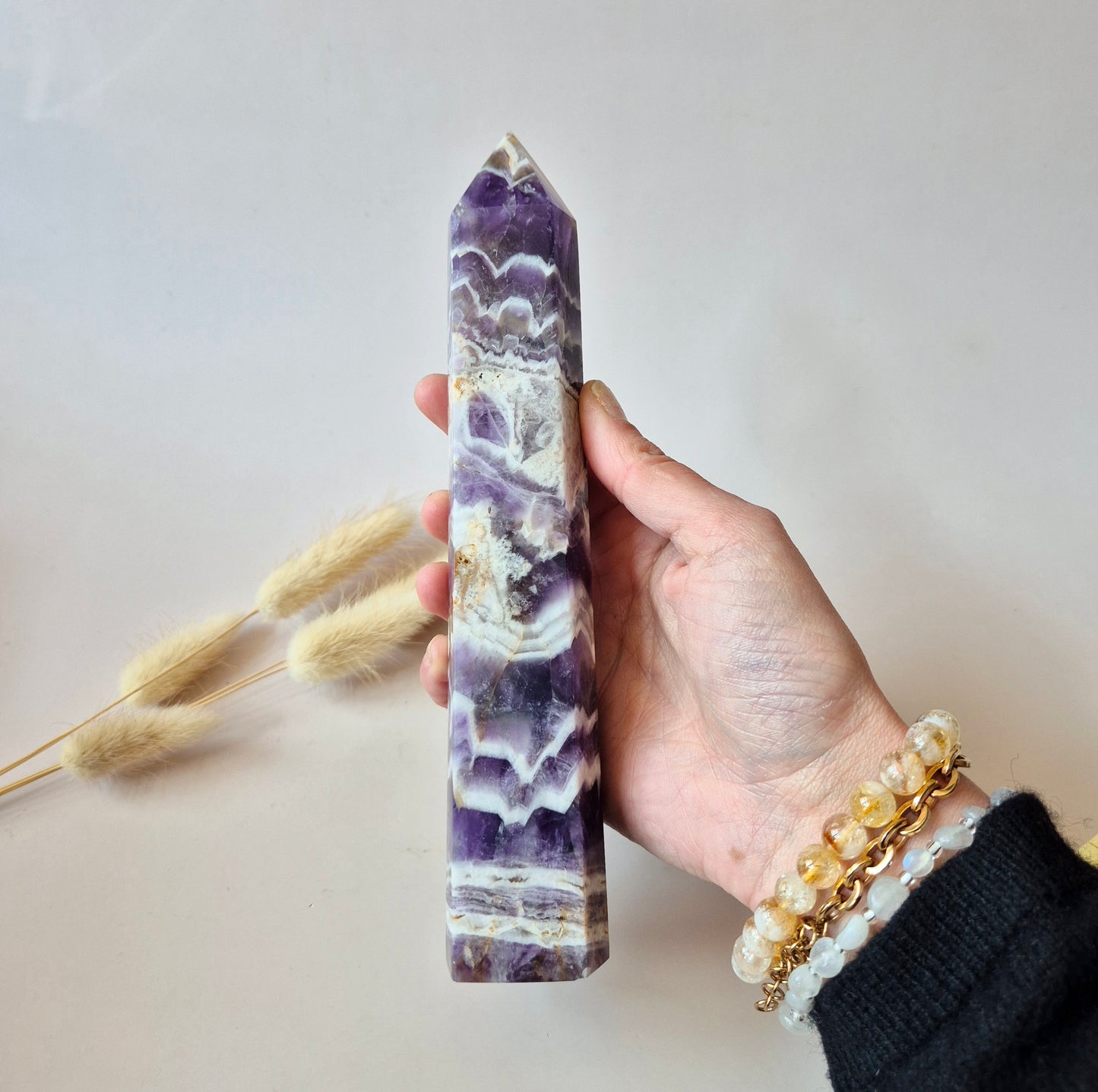 XXL Traum-Amethystturm – 880g Kraft &amp; spiritueller Frieden