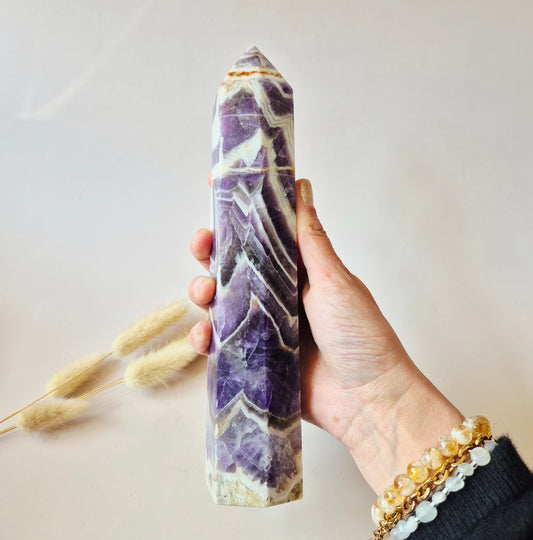 XXL Traum-Amethystturm – 880g Kraft &amp; spiritueller Frieden