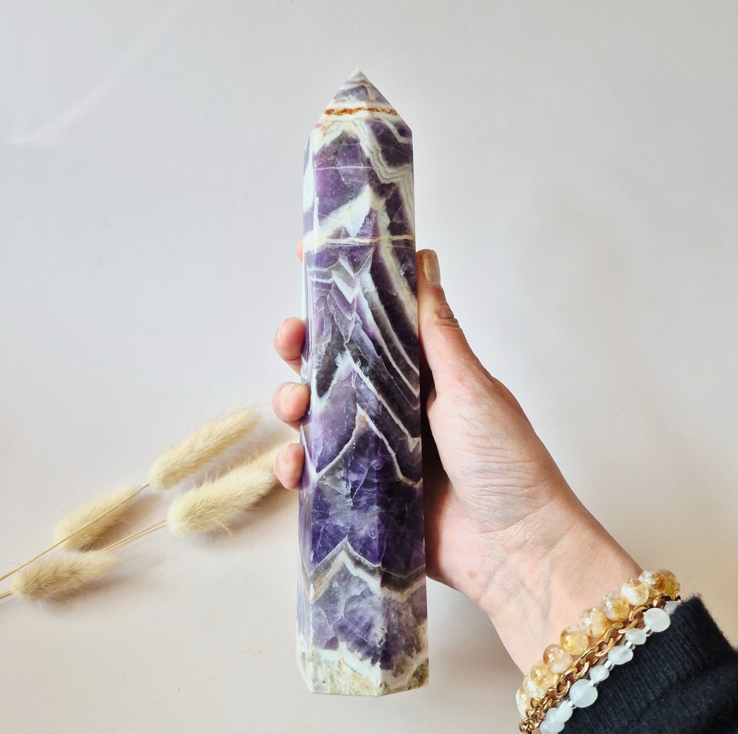 XXL Dream Amethist Toren – 23cm 750g Kracht & Spirituele Rust