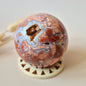 Kristall-Edelstein Druzy Petal Achat Kugel 55mm – Einzigartiges Kunstwerk von Mutter Erde