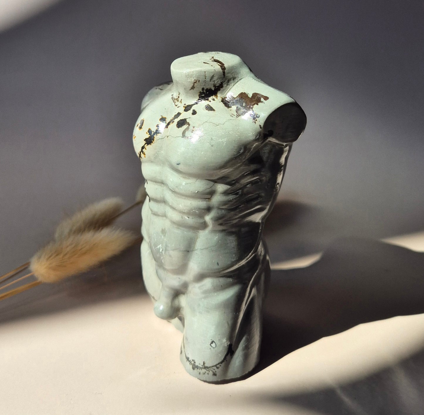 Edelsteinbüste einer Frau (8 cm) - Rosenquarz