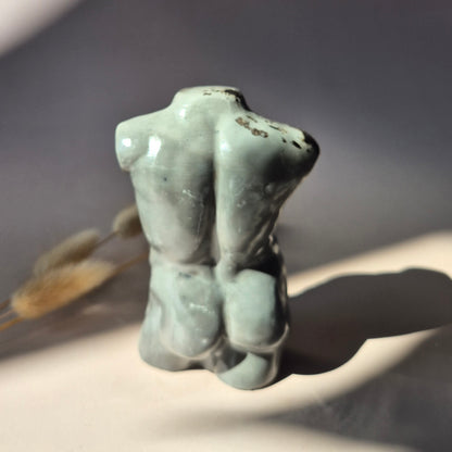 Edelsteinbüste einer Frau (8 cm) - Rosenquarz