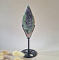 Edelstein (Druzy) Achatscheibe auf Ständer (11–14 cm) – #18 Erdung, Gleichgewicht &amp; natürliche Schönheit