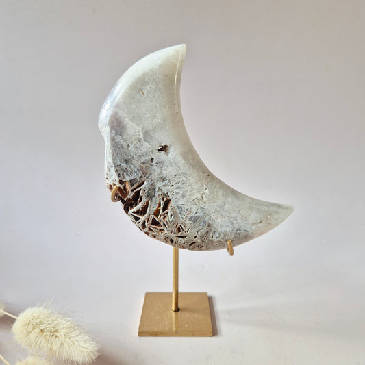Gemstone Blue Moonstone Flame 7-9cm With Beautiful Flash