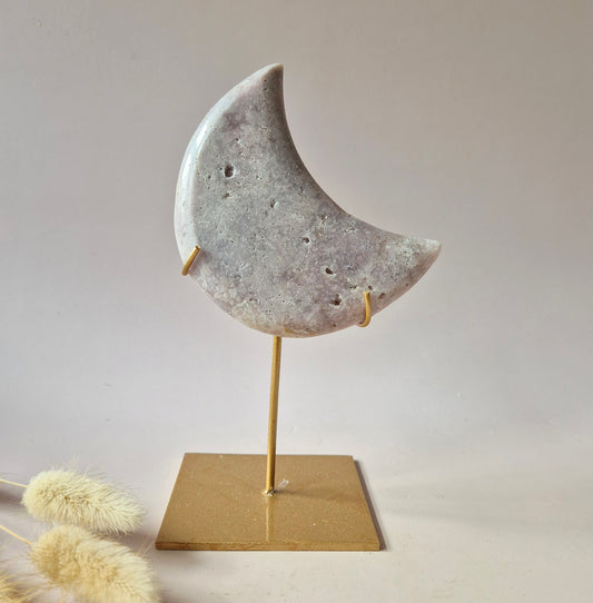 Gemstone Blue Moonstone Flame 7-9cm With Beautiful Flash