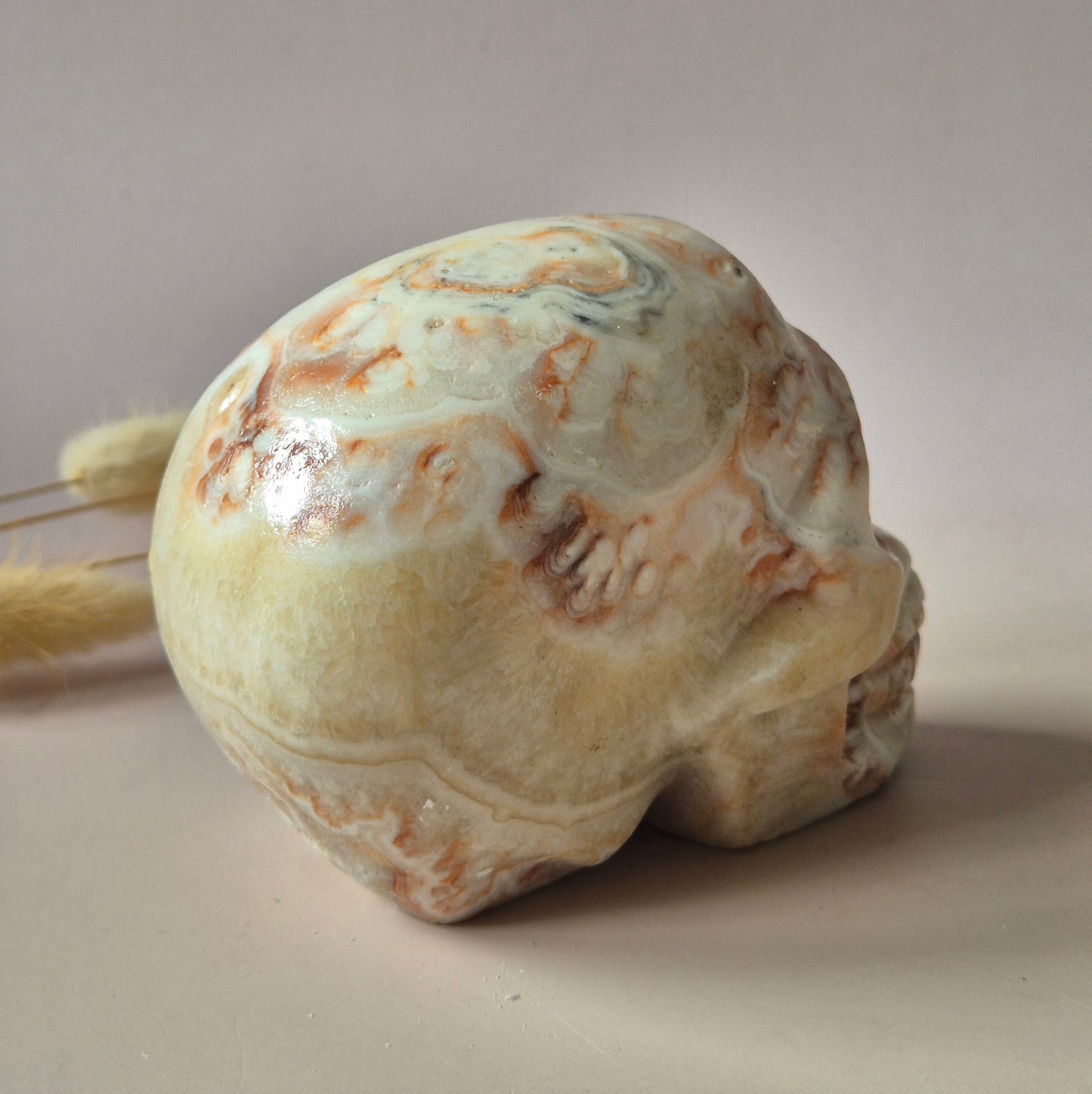 Edelsteinschädel Candy Fluoritschädel #8 | 374g – 7,5x6x5cm