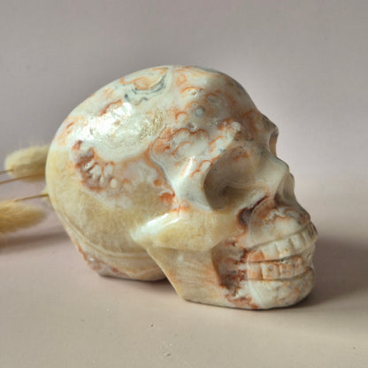 Edelsteinschädel Candy Fluoritschädel #8 | 374g – 7,5x6x5cm