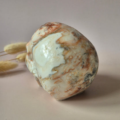 Edelsteinschädel Candy Fluoritschädel #8 | 374g – 7,5x6x5cm