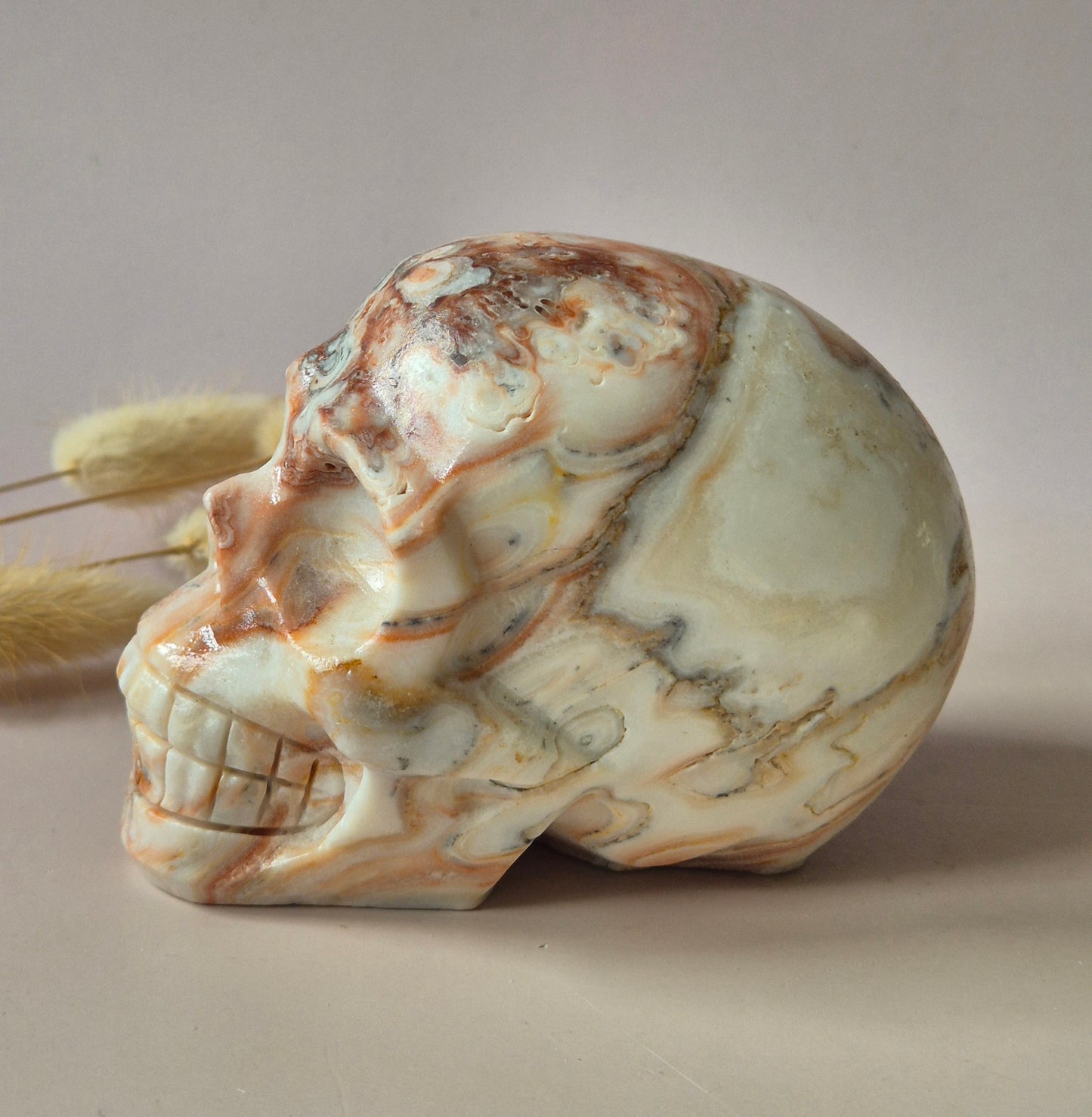 Edelsteinschädel Candy Fluoritschädel #8 | 374g – 7,5x6x5cm
