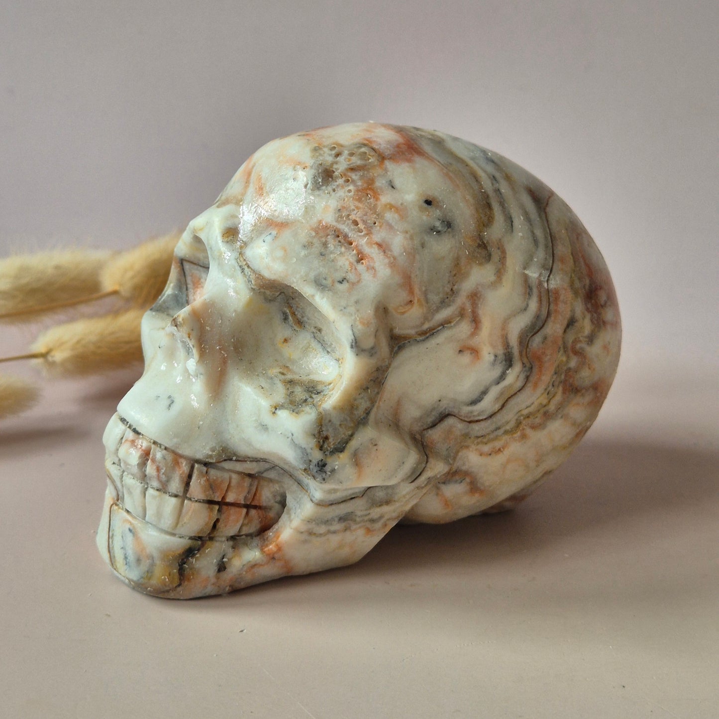 Edelsteinschädel Candy Fluoritschädel #8 | 374g – 7,5x6x5cm