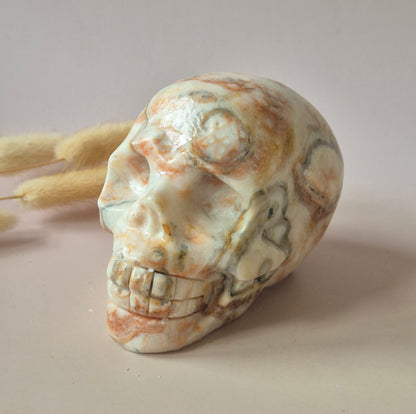 Edelsteinschädel Candy Fluoritschädel #8 | 374g – 7,5x6x5cm