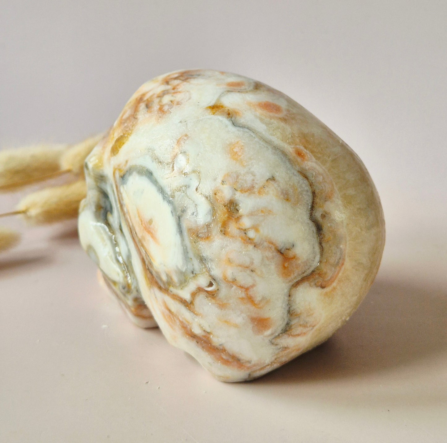 Edelsteinschädel Candy Fluoritschädel #8 | 374g – 7,5x6x5cm