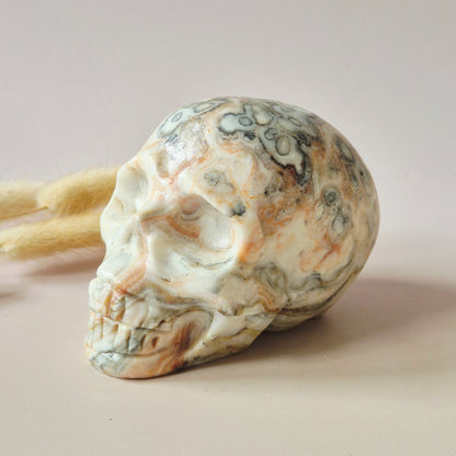 Edelsteinschädel Candy Fluoritschädel #8 | 374g – 7,5x6x5cm