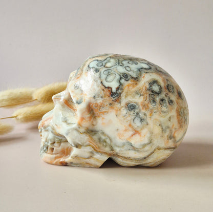 Edelsteinschädel Candy Fluoritschädel #8 | 374g – 7,5x6x5cm