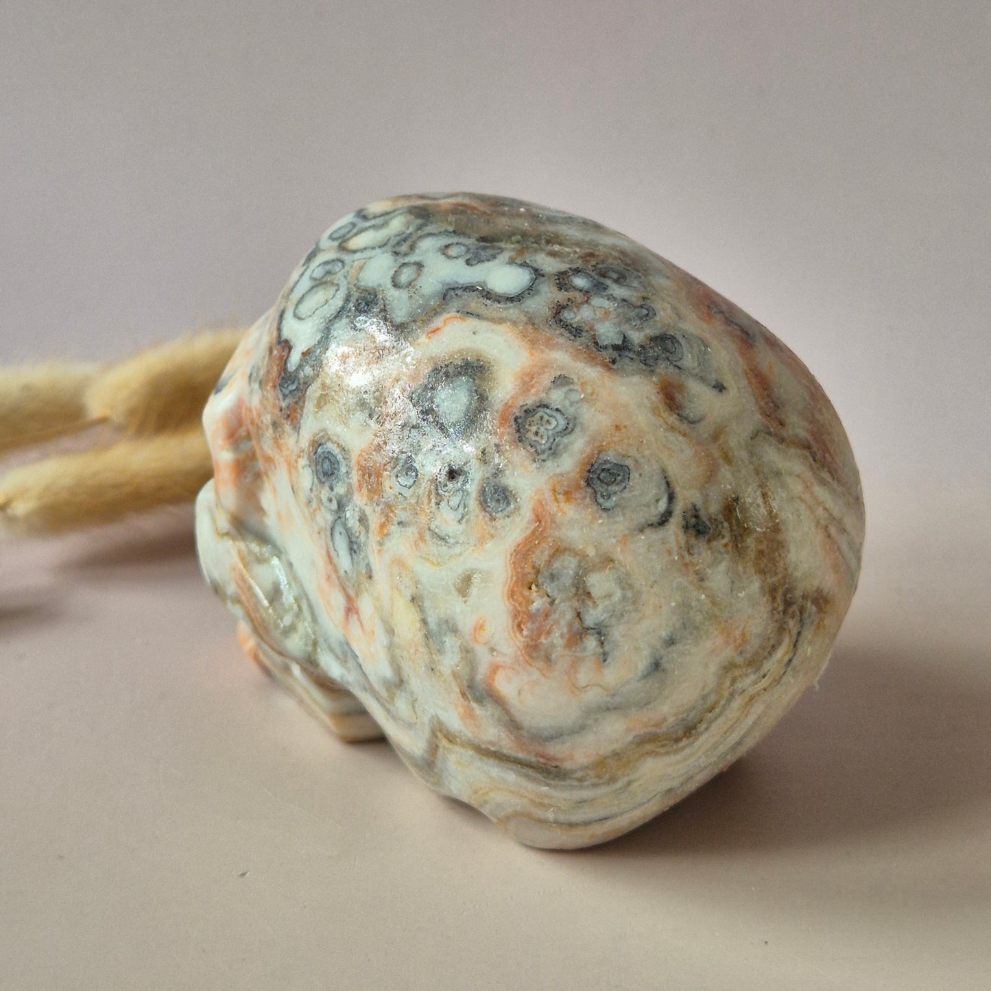 Edelsteinschädel Candy Fluoritschädel #8 | 374g – 7,5x6x5cm