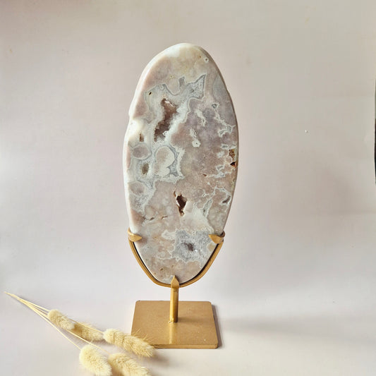Gemstone Blue Moonstone Flame 7-9cm With Beautiful Flash