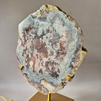 Roze Amethist Geode Schijf op Standaard 4530g | XXL Druzy Crystal Decor & Edelsteen Display