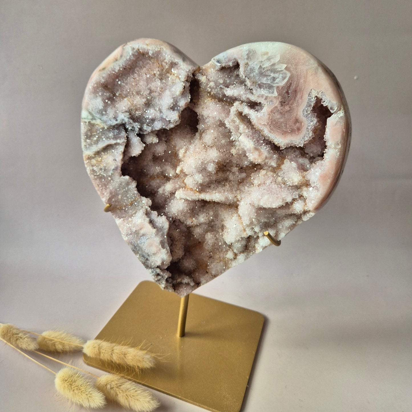 Druzy Pink Amethyst Freeforms &amp; Flames – Magische, sanfte Energie