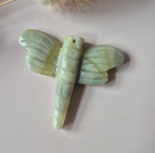 Edelstein Schmetterling 6x5 cm – Roter Netzstein