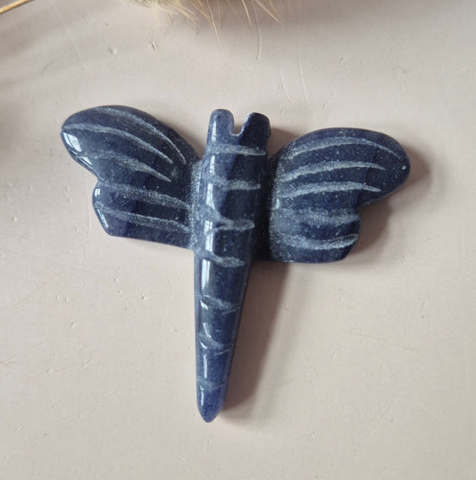 Edelstein Schmetterling 6x5 cm – Roter Netzstein