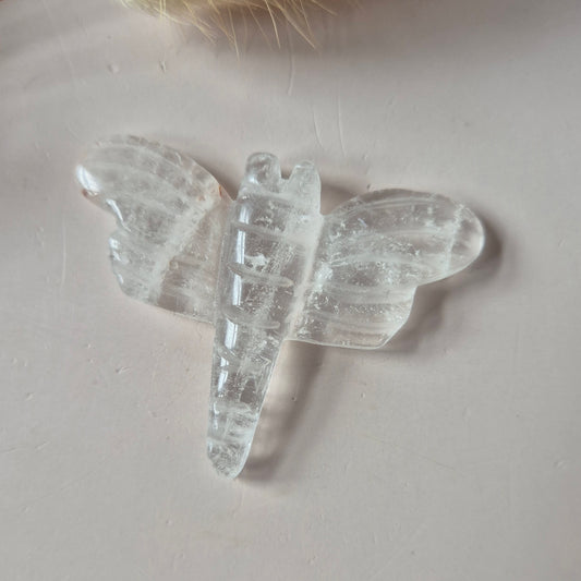 Edelstein Schmetterling 6x5 cm – Roter Netzstein