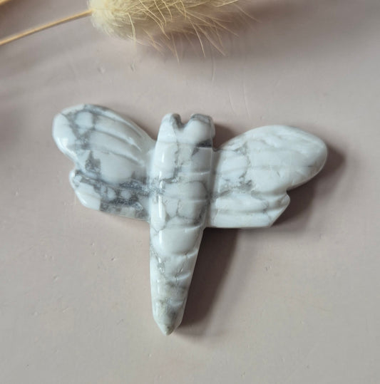 Edelstein Schmetterling 6x5 cm – Roter Netzstein
