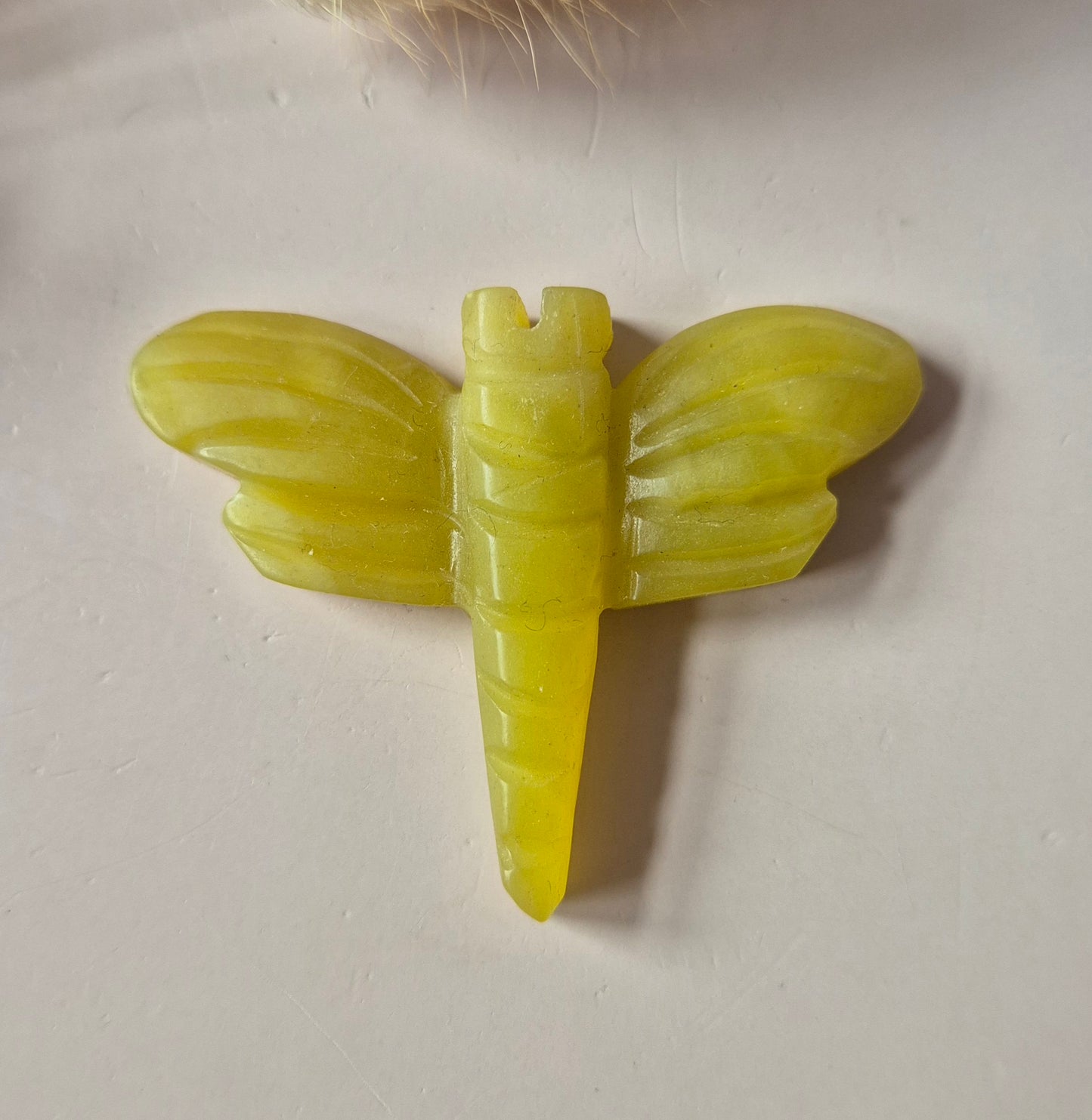 Edelstein Schmetterling 6x5 cm – Roter Netzstein