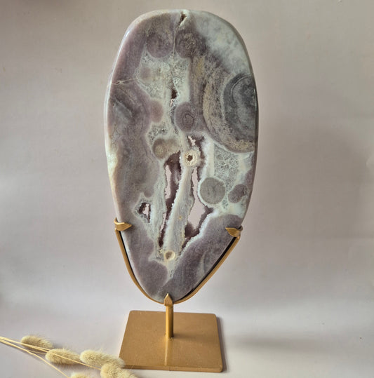 Gemstone Blue Moonstone Flame 7-9cm With Beautiful Flash