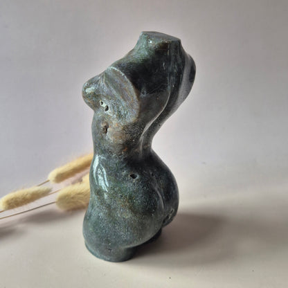 Edelsteinbüste einer Frau (8 cm) - Rosenquarz