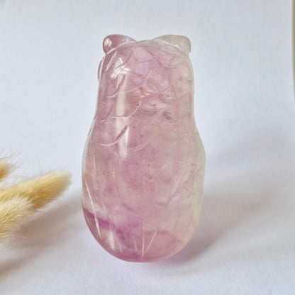 Kristall-Edelstein XXL Rosa Calcit Merkaba – 8 cm