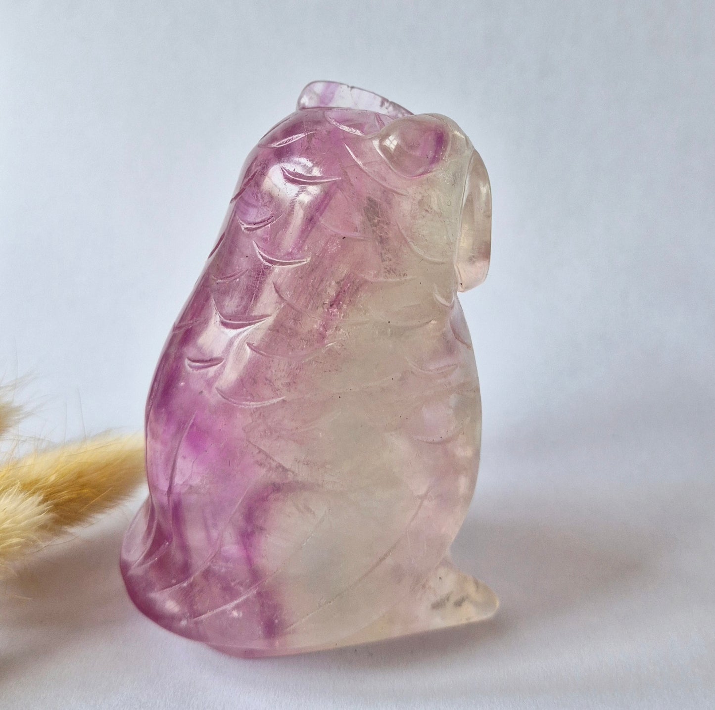 Kristall-Edelstein XXL Rosa Calcit Merkaba – 8 cm