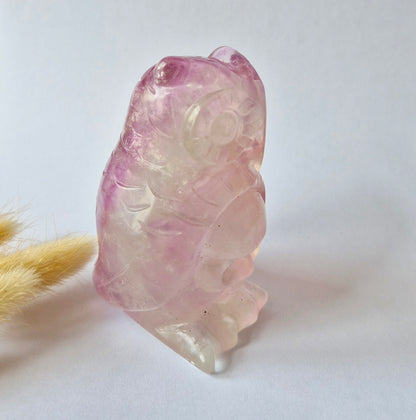Kristall-Edelstein XXL Rosa Calcit Merkaba – 8 cm