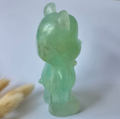Kristall-Edelstein XXL Rosa Calcit Merkaba – 8 cm
