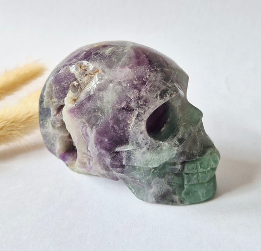 Gemstone Purple Mica Dragon Skull | Mysticism, Intuition &amp; Powerful Protection Dragon Skull