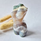 Edelsteinbüste einer Frau (8 cm) - Rosenquarz