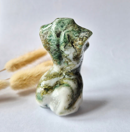 Edelsteinbüste einer Frau (8 cm) - Rosenquarz