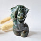 Edelsteinbüste einer Frau (8 cm) - Rosenquarz