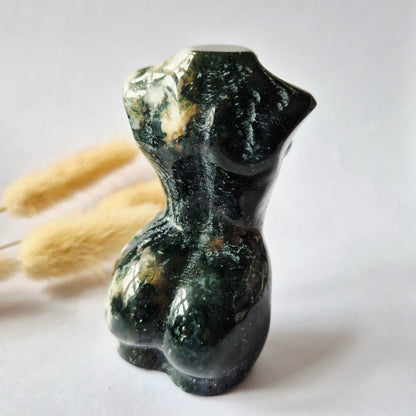 Edelsteinbüste einer Frau (8 cm) - Rosenquarz